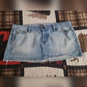 Trendy Light Blue Denim Skirt